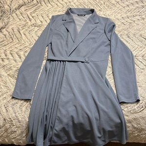 SHEIN blue long sleeve dress